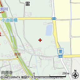 奈良県高市郡明日香村雷周辺の地図