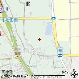 奈良県明日香村（高市郡）雷周辺の地図