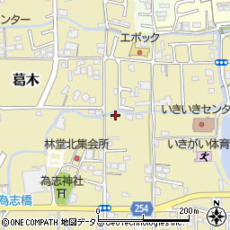 奈良県葛城市林堂134周辺の地図