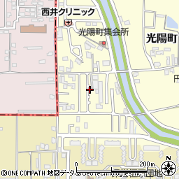 奈良県橿原市光陽町76-7周辺の地図