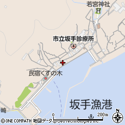 鳥羽坂手郵便局周辺の地図