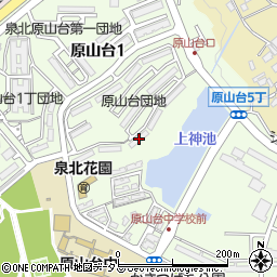 府公社原山台団地７－１１棟周辺の地図