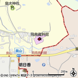 奈良県高市郡明日香村奥山601周辺の地図