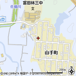 大阪府富田林市山手町3-21周辺の地図