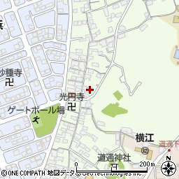 岡山県笠岡市横島1107周辺の地図