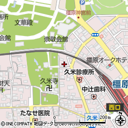 奈良県橿原市久米町783周辺の地図