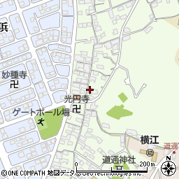 岡山県笠岡市横島1108周辺の地図