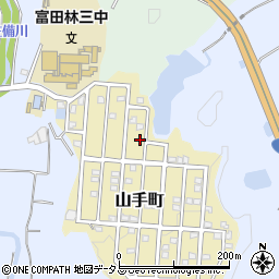 大阪府富田林市山手町6-9周辺の地図