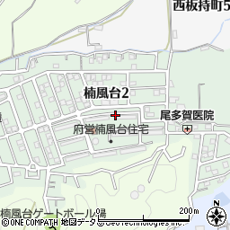大阪府富田林市楠風台周辺の地図