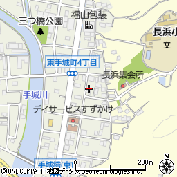 広島県福山市東手城町4丁目周辺の地図