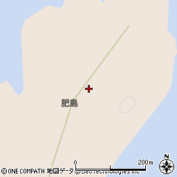 山口県萩市肥島周辺の地図