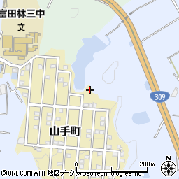 大阪府富田林市山手町8周辺の地図