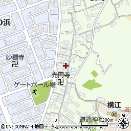 岡山県笠岡市横島1228周辺の地図