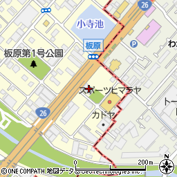 日進産業大阪工場周辺の地図