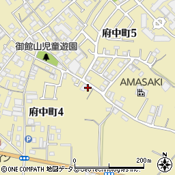 大阪府和泉市府中町4丁目7周辺の地図