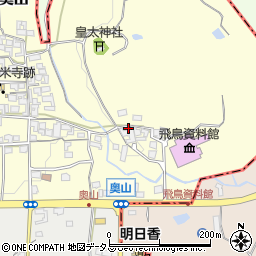 奈良県高市郡明日香村奥山556周辺の地図