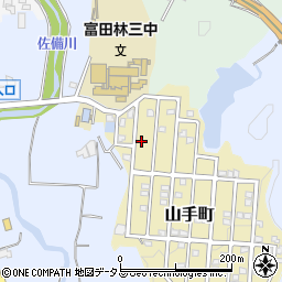 大阪府富田林市山手町3-25周辺の地図