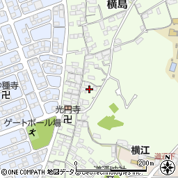 岡山県笠岡市横島1112周辺の地図
