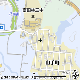 大阪府富田林市山手町3周辺の地図