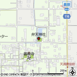 弁天神社周辺の地図