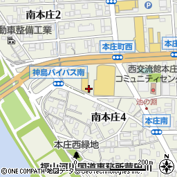 広島県福山市南本庄周辺の地図