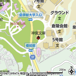 神宮文庫周辺の地図