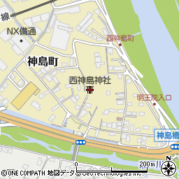 西神島神社周辺の地図