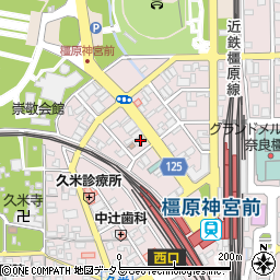 奈良県橿原市久米町911周辺の地図
