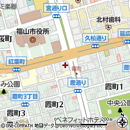 中銀リース株式会社　福山営業所周辺の地図