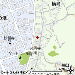 岡山県笠岡市横島1224周辺の地図
