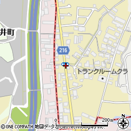 檜尾山周辺の地図