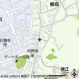岡山県笠岡市横島1111周辺の地図