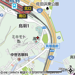 鳥羽市歴史文化ガイドセンター周辺の地図