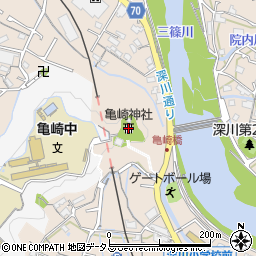 亀崎神社周辺の地図