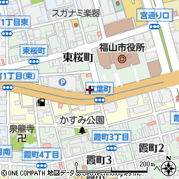 福山駅前シティホール周辺の地図