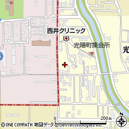 奈良県橿原市光陽町94-1周辺の地図