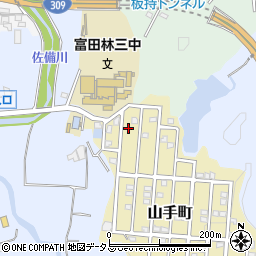 大阪府富田林市山手町3-28周辺の地図