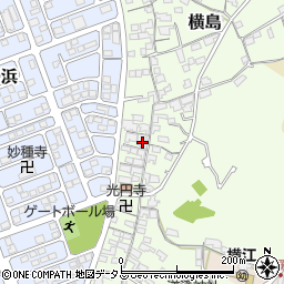 岡山県笠岡市横島1222周辺の地図