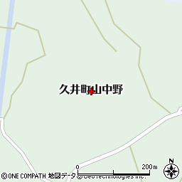 広島県三原市久井町山中野周辺の地図