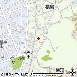 岡山県笠岡市横島1193周辺の地図