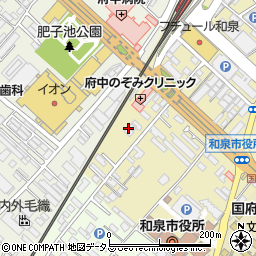大阪府和泉市府中町2丁目1周辺の地図