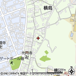 岡山県笠岡市横島1196周辺の地図
