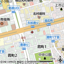 ファミリーマート福山霞町店周辺の地図