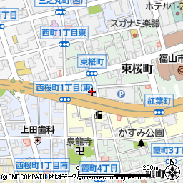 中国新聞広告社福山支社周辺の地図
