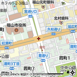 福山郵便局前周辺の地図
