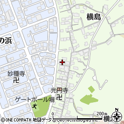 岡山県笠岡市横島1218周辺の地図