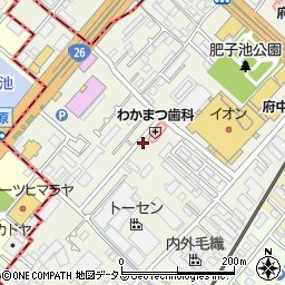 和泉市肥子町2丁目5 安栗モータープール周辺の地図