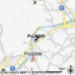 戸山郵便局周辺の地図