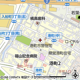 〒721-0964 広島県福山市港町の地図