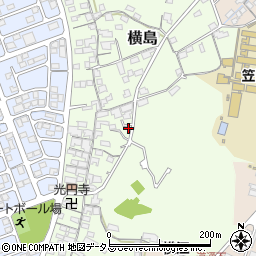 岡山県笠岡市横島1181周辺の地図